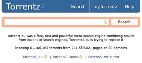 Torrent z2 - Feb 2, 2021 · Modified: March 29, 2021. Torrentz2 is a popular mirror site of the original Torrentz website. For those unfamiliar, Torrentz bid farewell to the torrenting community back in 2016. Since its founding in 2003, this meta search engine quickly grew to become many users’ favorite source of torrents. 